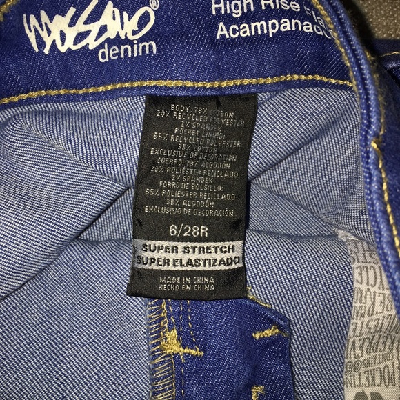 Mossimo High waist 70s vintage style jeans NWOT - Picture 4 of 4